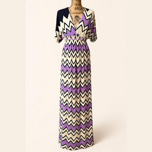 5th and Love Geometric Maxi Dress Medium
